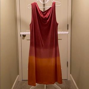 Royal Robbins soft mid length “Sunset” dress sz L